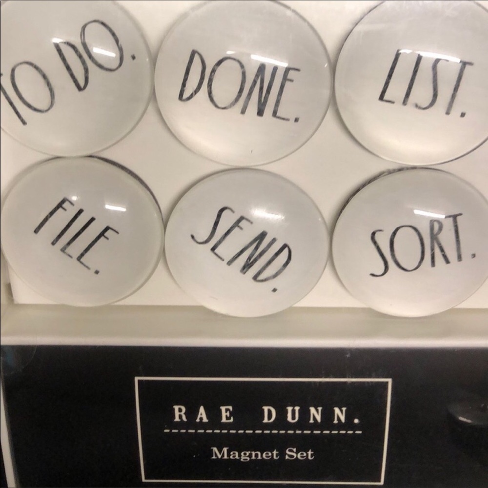 Rae Dunn Glass Dome Magnets 1.5” each NWT